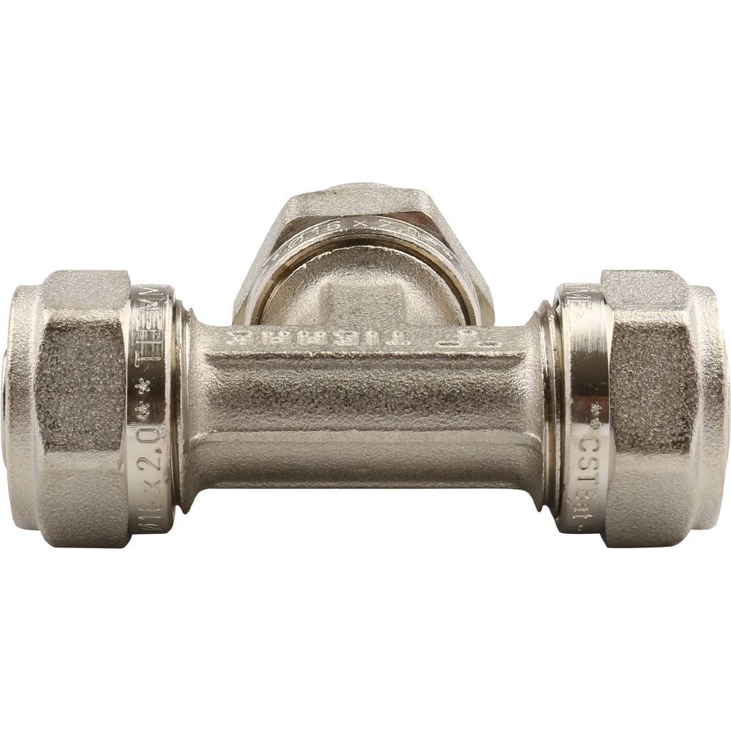 Тройник равнопроходной 16 x 16 x 16 обжимной TIEMME для металлопласта