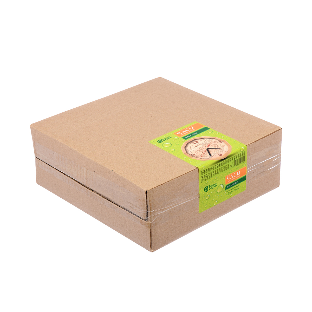 Часы кварцевые для бани и сауны "в парилке" (бочка) (1/5) "банные штучки" 39101