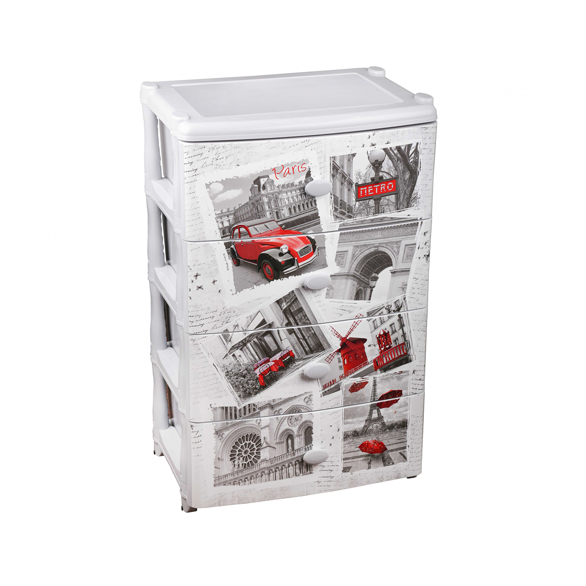 Комод широкий "ретро"  4-х секционный (1) "альтернатива" м7112