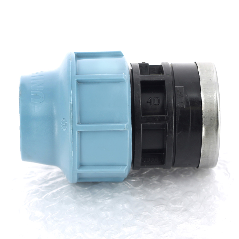 Муфта обжимная ВР 40 x 1"1/2 для водопроводных ПНД труб UNIDELTA