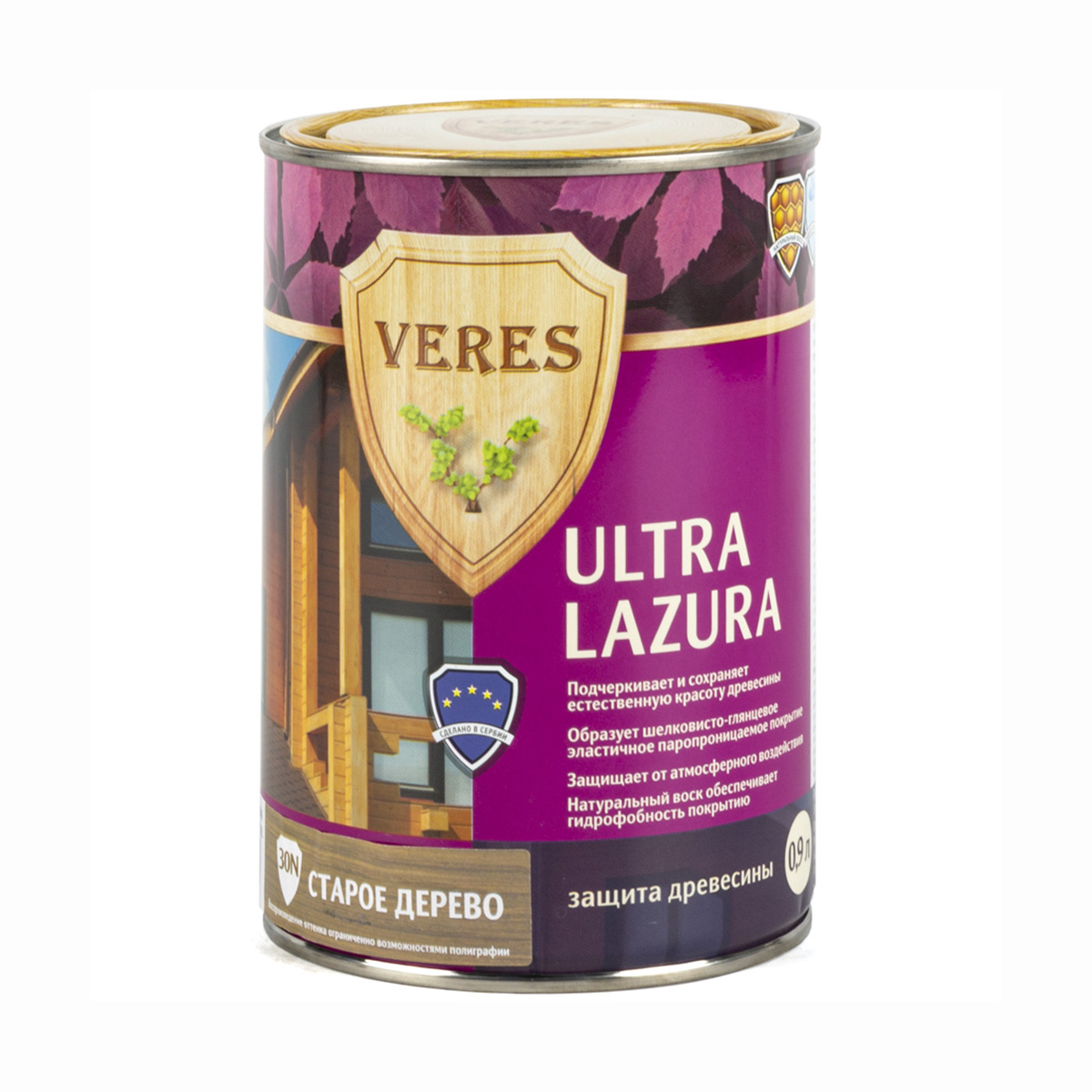 Верес ультра лазура №30 старая древесина  0,9 л (1/6) "veres"