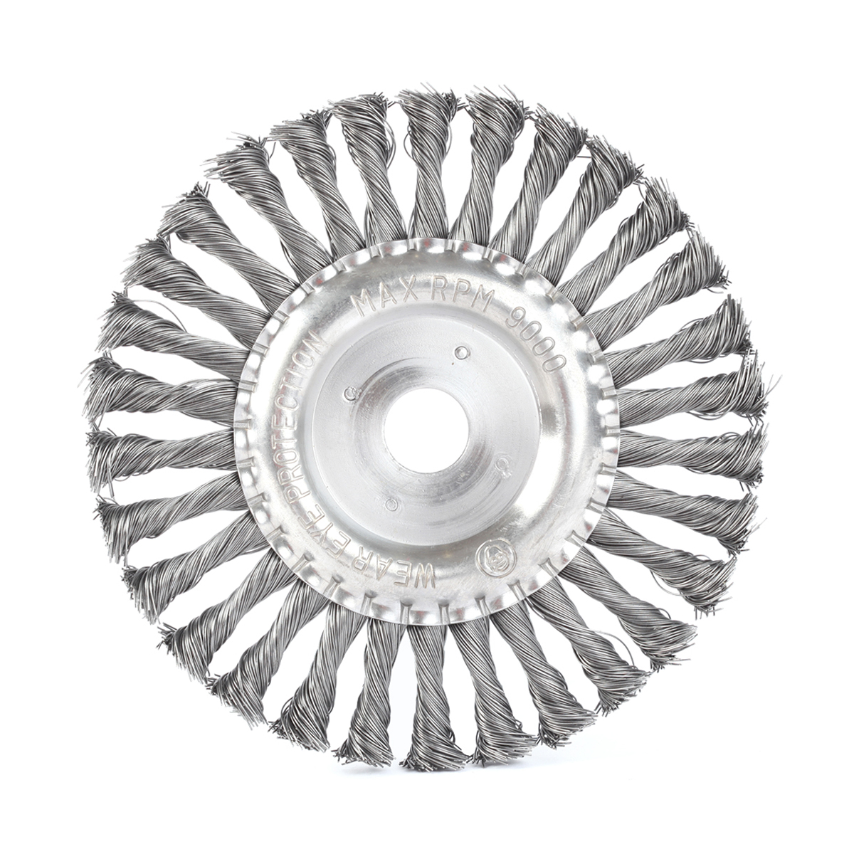 Щетка для ушм круглая 180 х 22,23 мм, витая провол. (1/20) "edge by patriot" 813010013