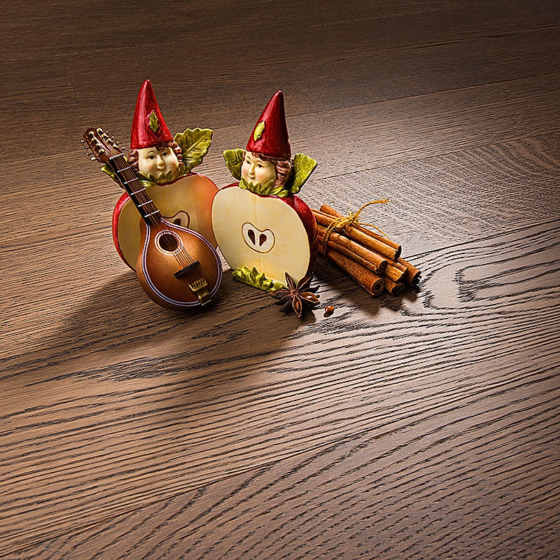 Паркетная доска Coswick Бражированная 3-х слойная CosLoc 1153-1565 Корица (Порода: Дуб)