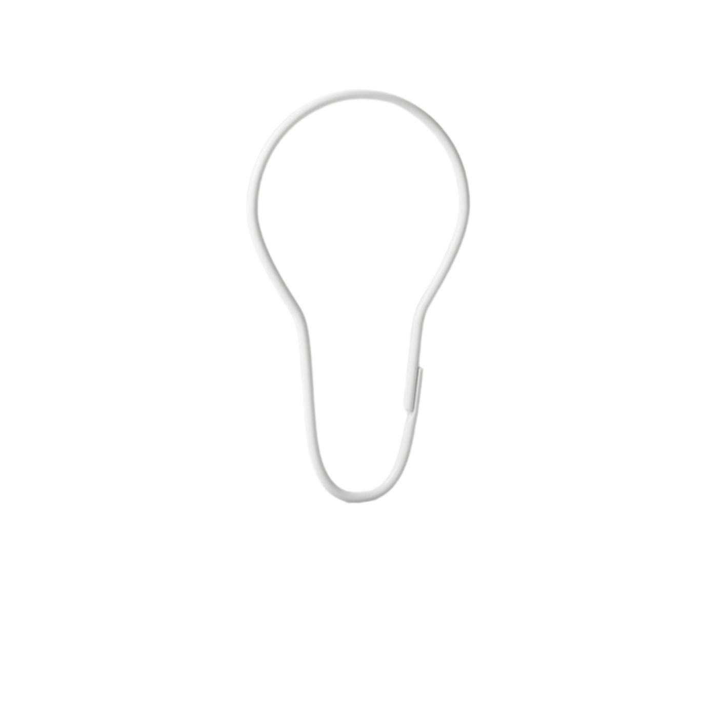 Кольца для штор в ванную металлич. набор 12 шт. (белые) (1/50) "iddis" rinmwt0i15