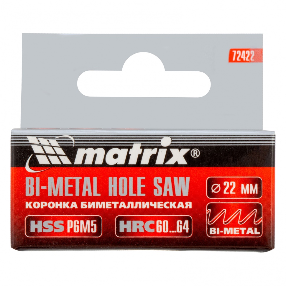 Коронка Bimetal, 22 мм Matrix (72422)