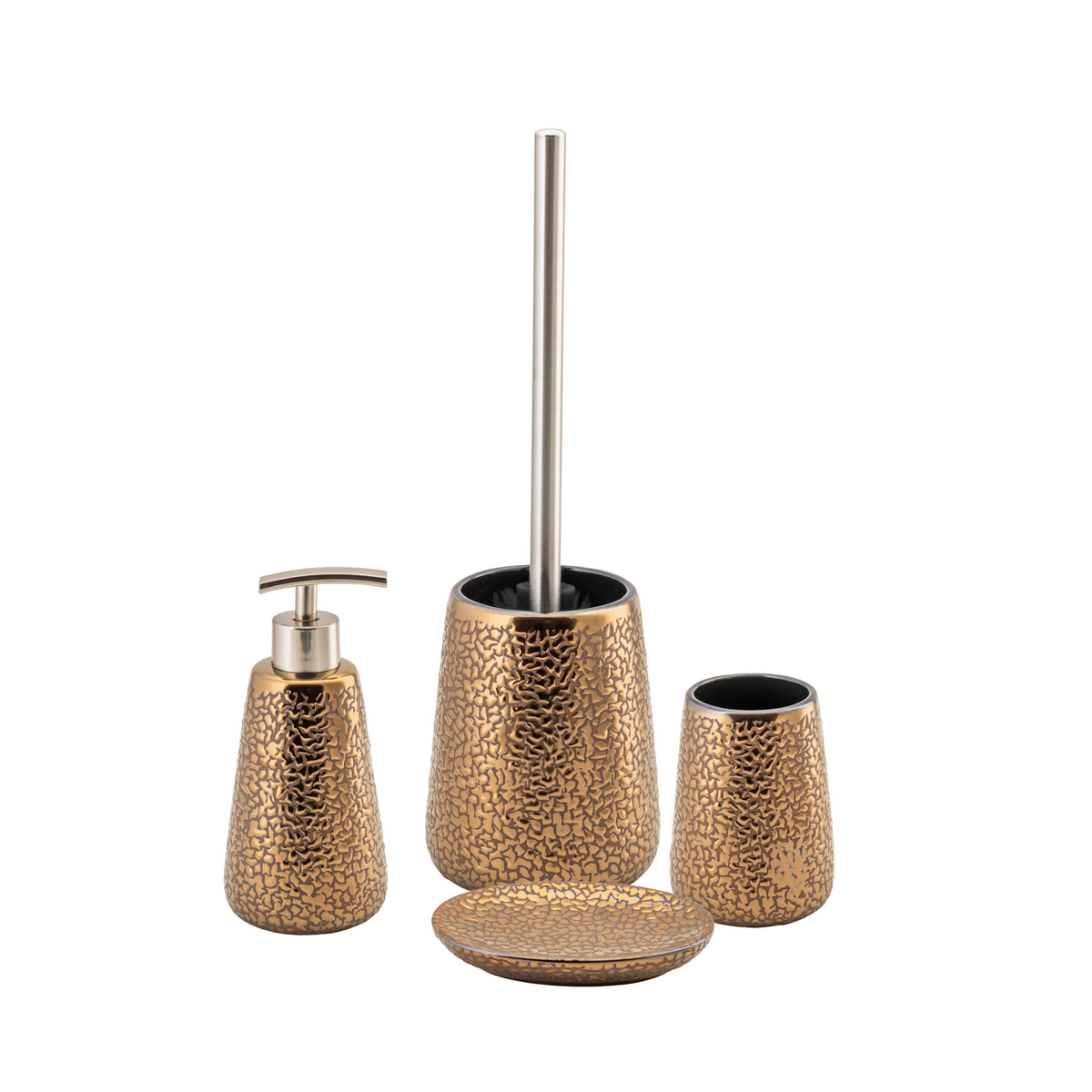 Дозатор для жидкого мыла "tivat" керамика (бронзовый) (1/36) "swensa" swtk-6040-a