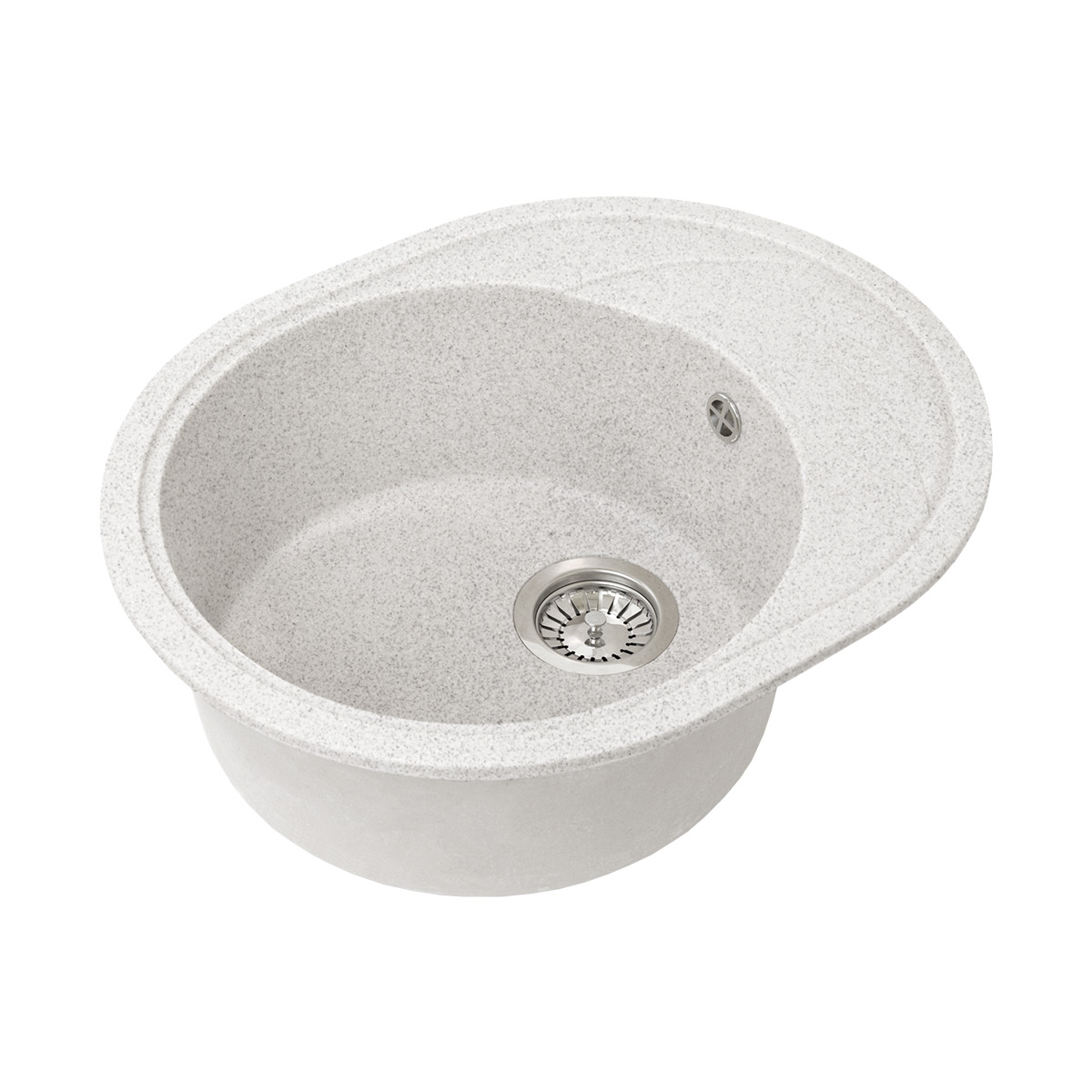 Мойка для кухни врезная искуств. камень gs-18k-310 с крылом 570*445 мм серая "granstones"