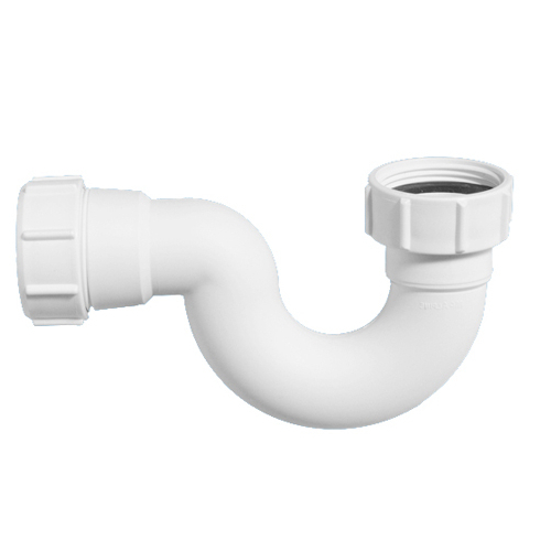 Сифон McALPINE трубный P-образный 1"1/4 х 32 мм, высота 82 мм, выход 32 мм компрес