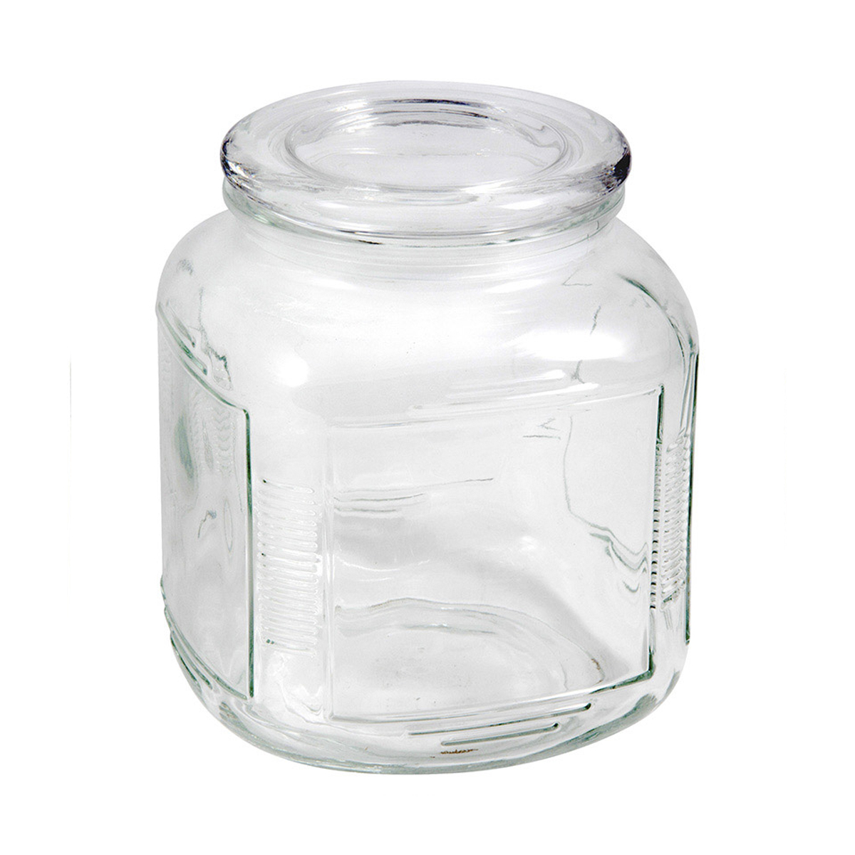 Банка для сыпучих продуктов "aria" 2 л с крышкой, стекло (1/12) "mallony"