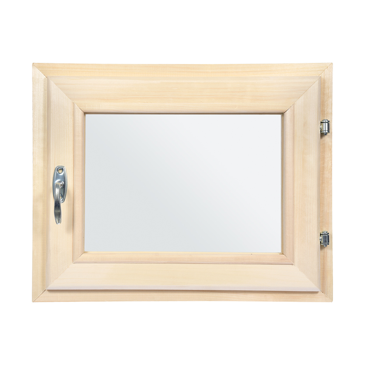 Форточка для бани и сауны 40*50 см двойное стекло, ручка, затвор, петли (1) "банные штучки" 32505