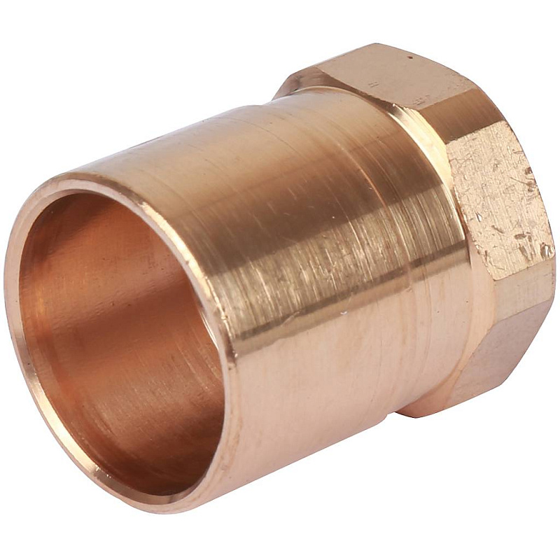 Муфта 22х1/2" переходная (ВР) под пайку с внутренней резьбой SANHA бронзовая 142702212