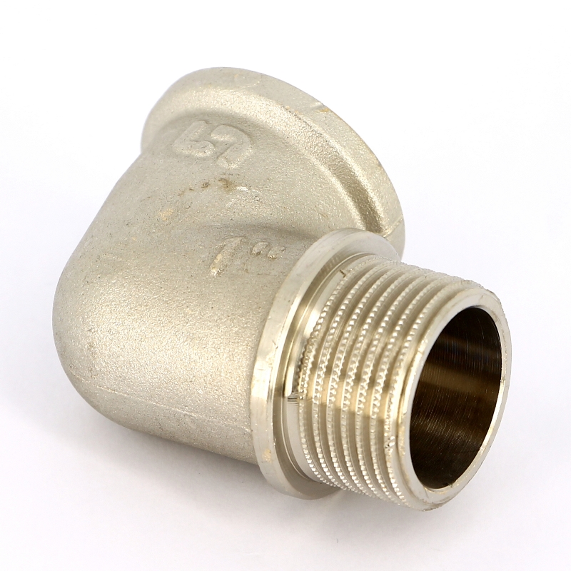 Колено резьбовое ВН 1" x 1" с упором, никель UNI-FITT