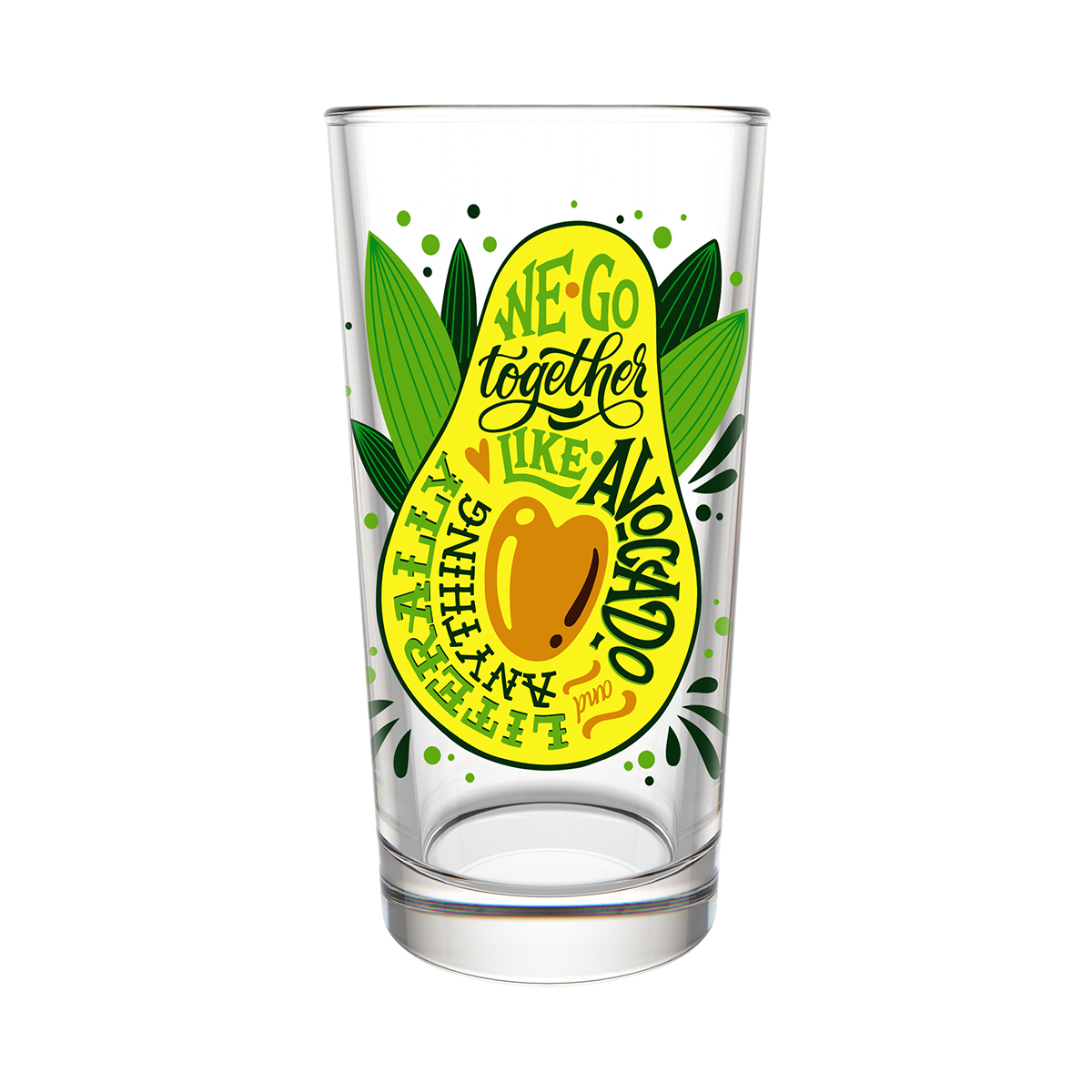 Стакан "лайк авокадо" 230 мл (набор 6 шт.) (1/4) "декостек"