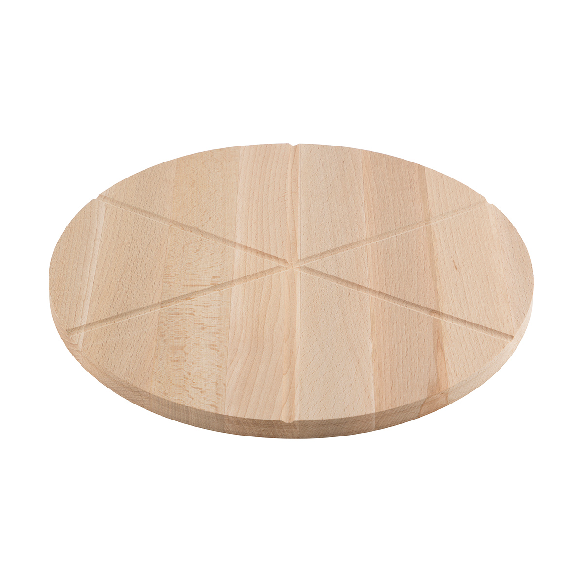 Доска разделочная для пиццы бук, на 6 кусков d=32 см (1/20) "mallony"