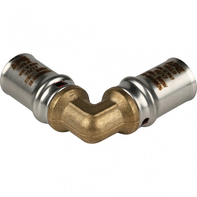 Угольник под пресс 16 х 16 (2,0) STOUT для МП труб