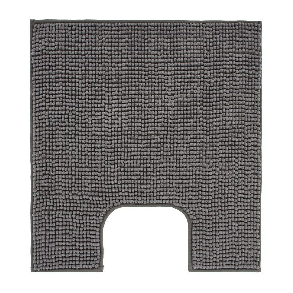 Коврик для туалета "spa" 60*55 см (серый) (1/10) "vortex" 24268