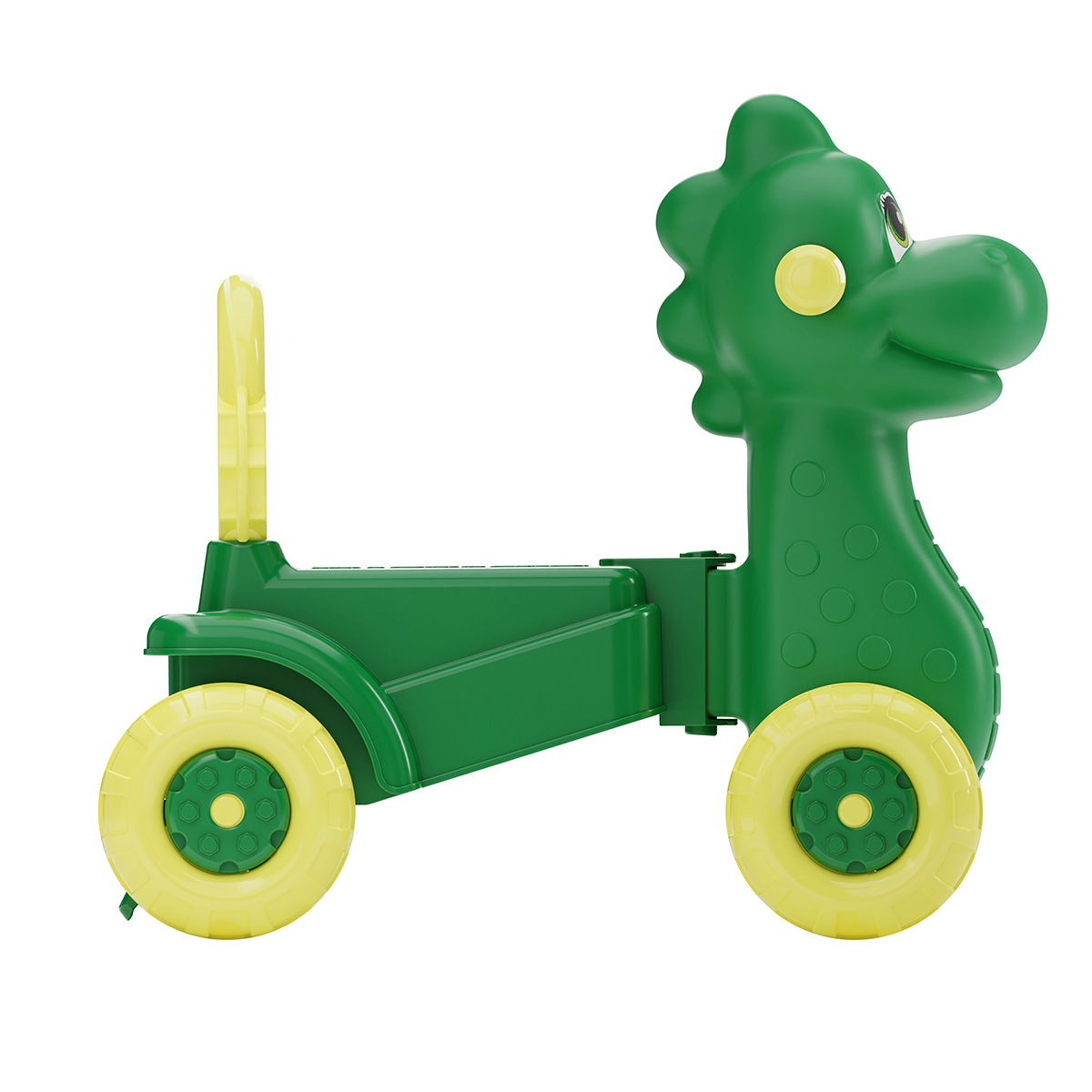 Каталка детская "дракон" (зеленая) (1/2) "альтернатива" м3897