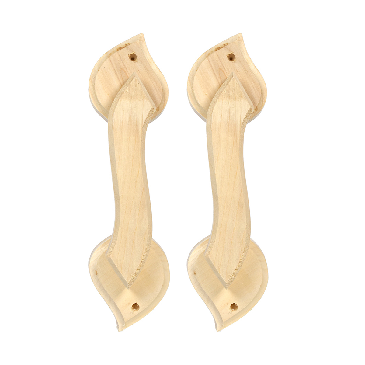 Ручка дверная "капля" 29 см (комплект 2 шт.) липа (1/15) "банные штучки" 31205