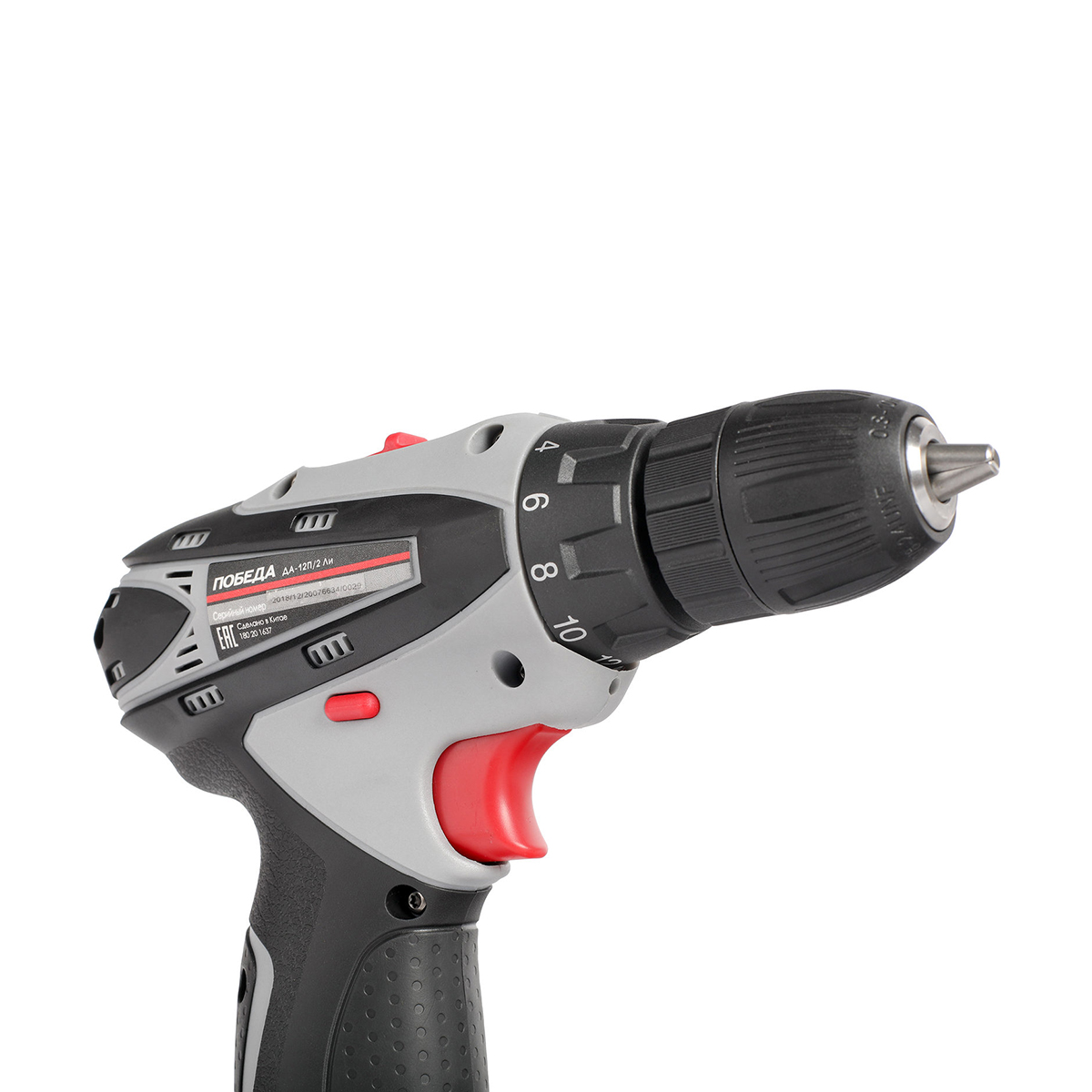 Дрель-шуруповерт аккум. да-12п/2 ли (кейс) (1/10) "победа" 180201637