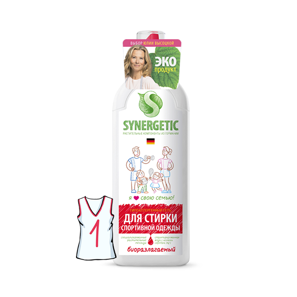 Средство для стирки спортивной одежды и мембранных тканей 0,75 л (1/12) "синергетик"