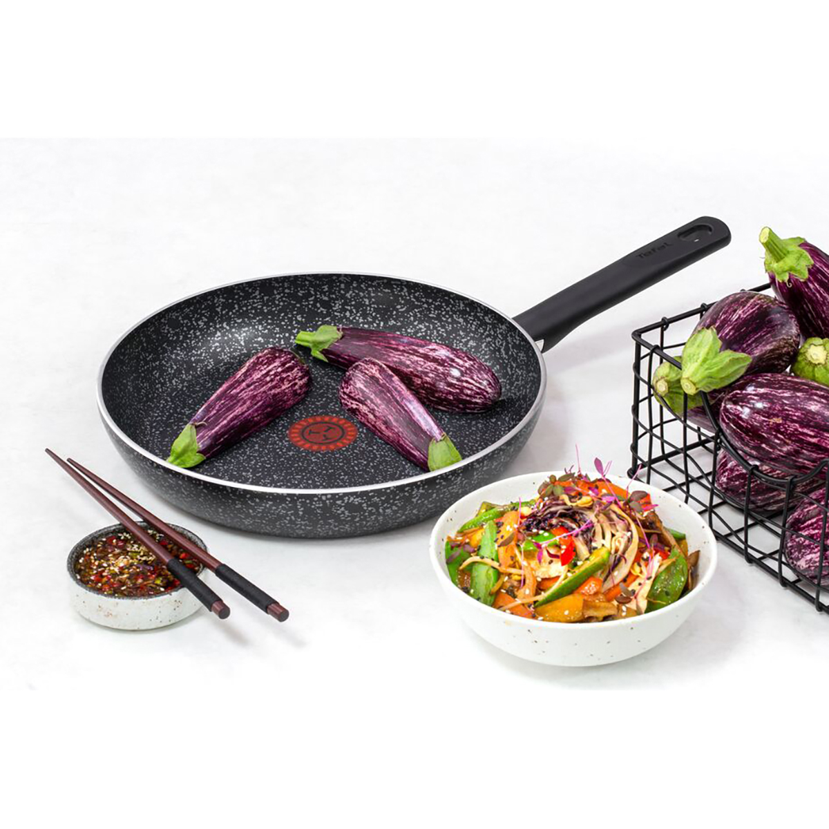 Сковорода антипригарн. "granit" 26 см (1/6) "tefal"