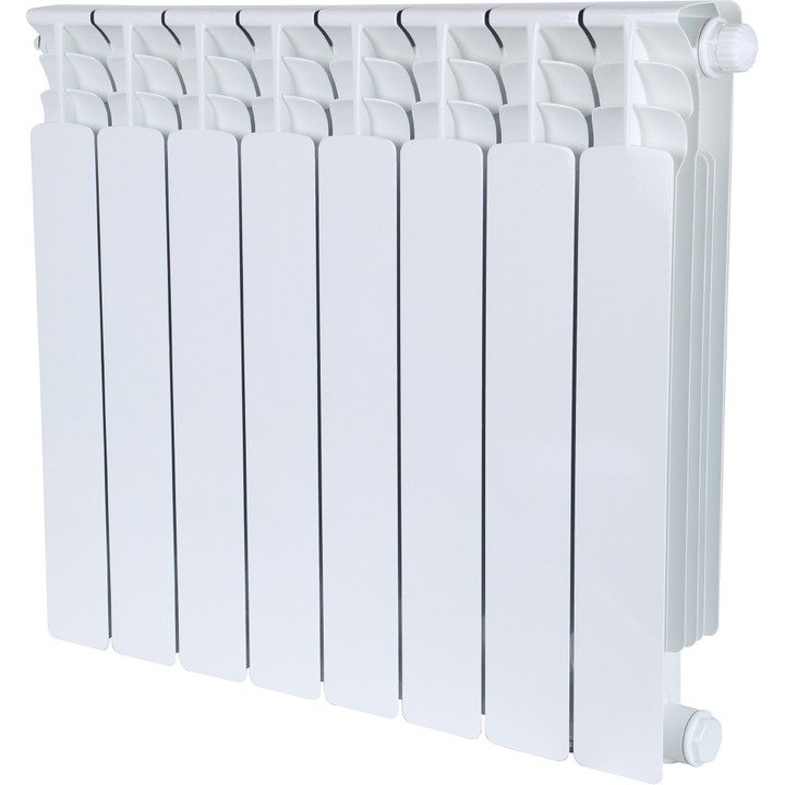 Радиатор STOUT Space 500 мм 8 секций, биметал. (нижнее правое подключение) на 14,8 кв.м.