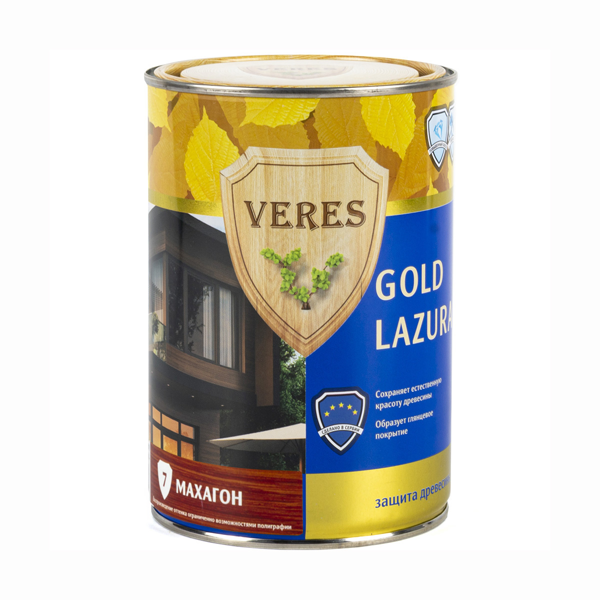 Верес gold № 7 махагон  0,9 л (1/6) "veres"