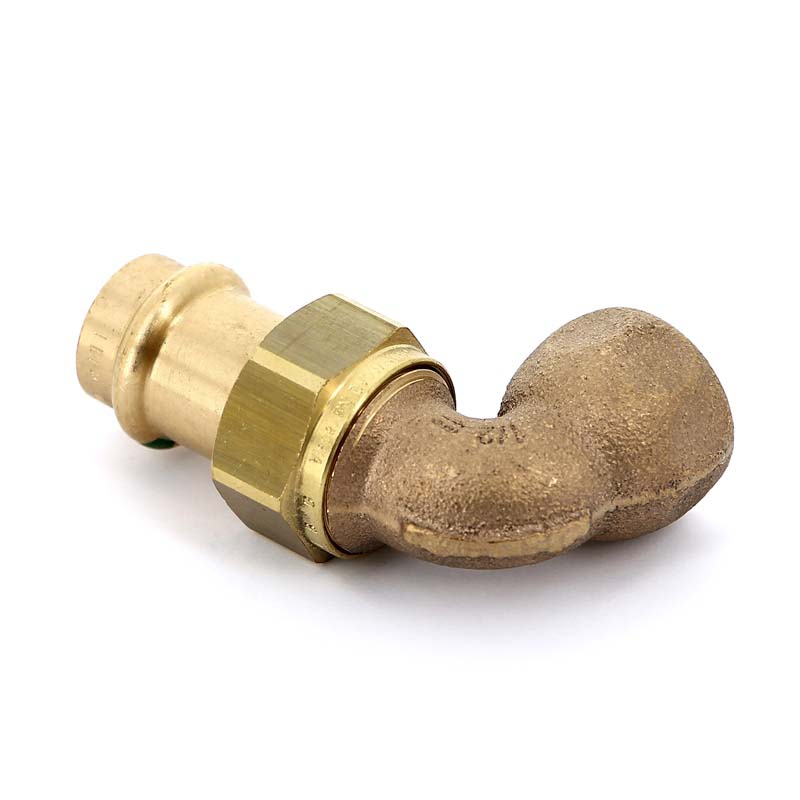 Угол пресс-В 18х1/2' с разъемным соединением и плоской прокладкой Sanpress VIEGA