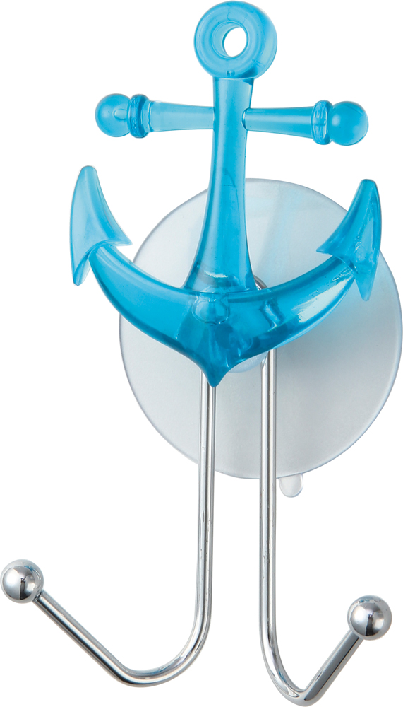 Крючок на присоске двойной "якорь" (1/24/48) "рыжий кот" w2535