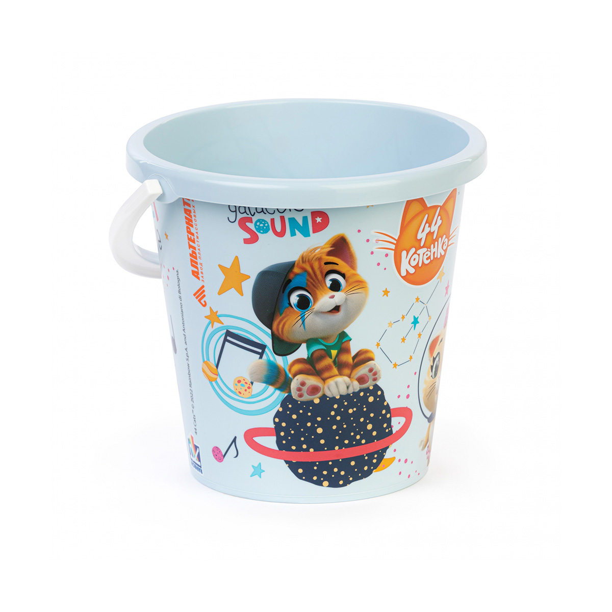 Ведро детское "44 котёнка" 1,5 л (1/30) "альтернатива"  м7641
