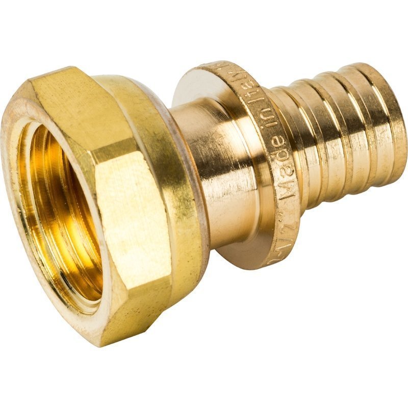 Муфта с накидной гайкой 16 x 1/2" аксиальная для труб PE-X STOUT