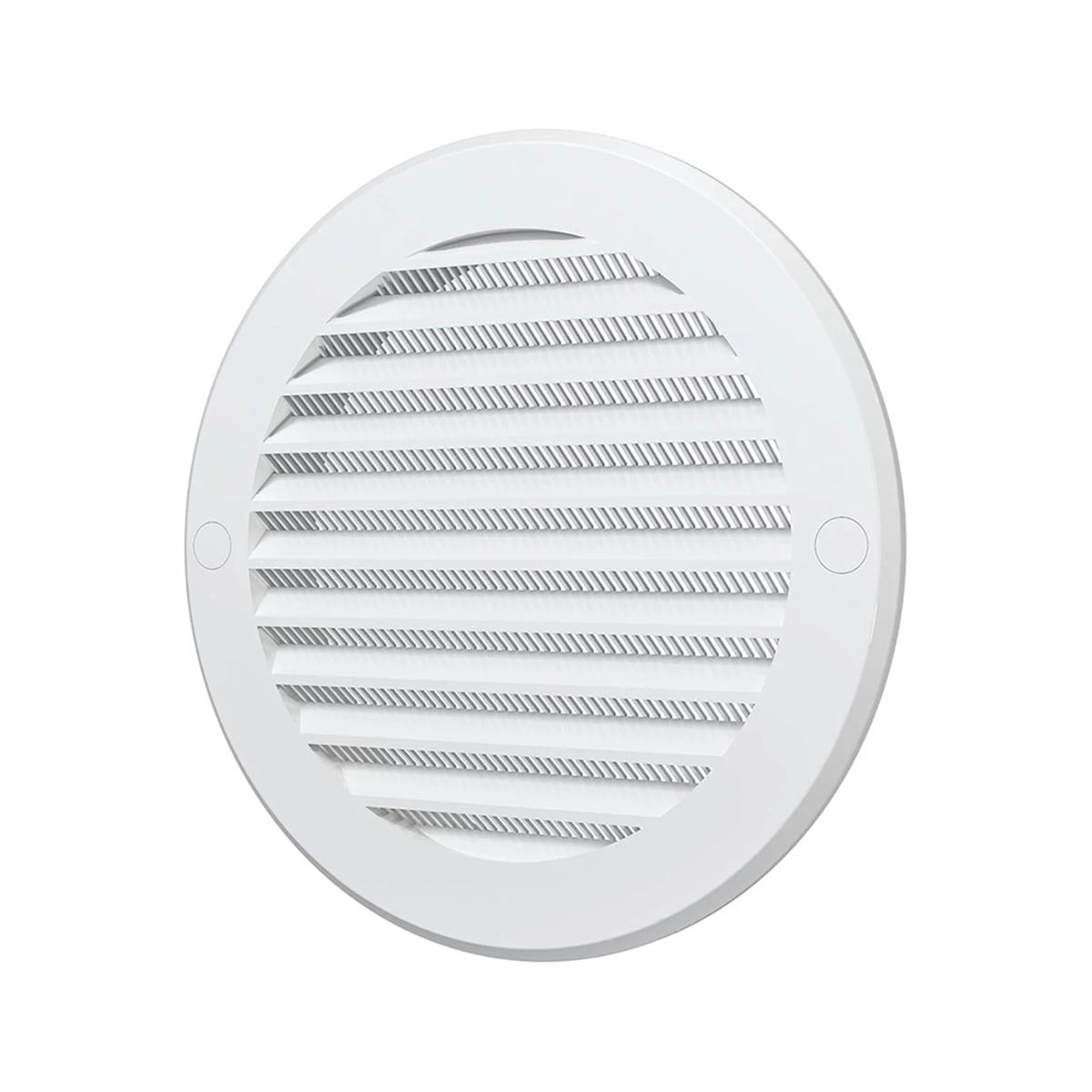 Решетка вентиляц. круглая с пластик. сеткой d 161 мм с фланцем d 125 abc-пластик (1/40) "эра" 12ркс