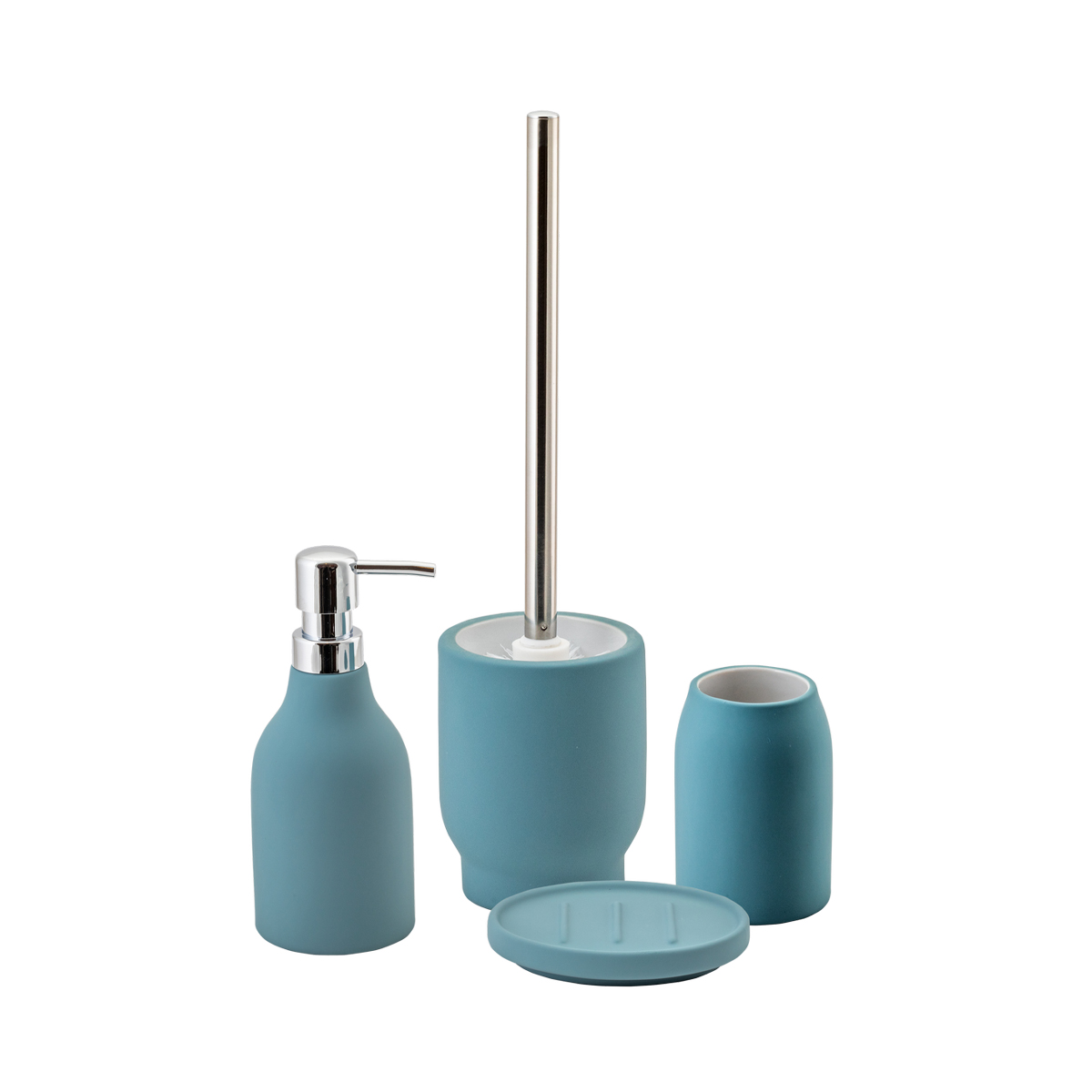 Мыльница "unna" керамика/резина (светло-голубой) (1/12) "аквадекор" atc-1204lbl-04