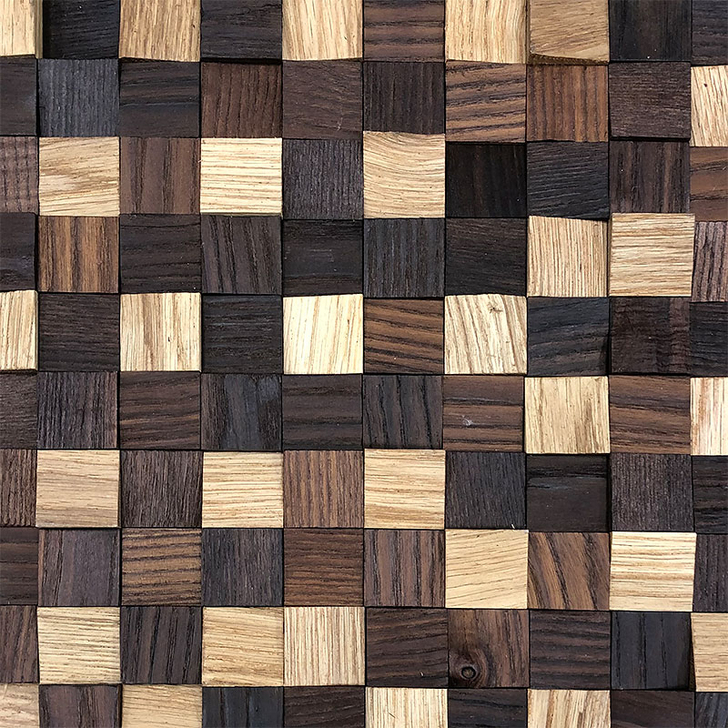 Стеновые панели CROWNWOOD WP3D1M21 Капа, Дуб / Термо Ясень колотый Коричневый