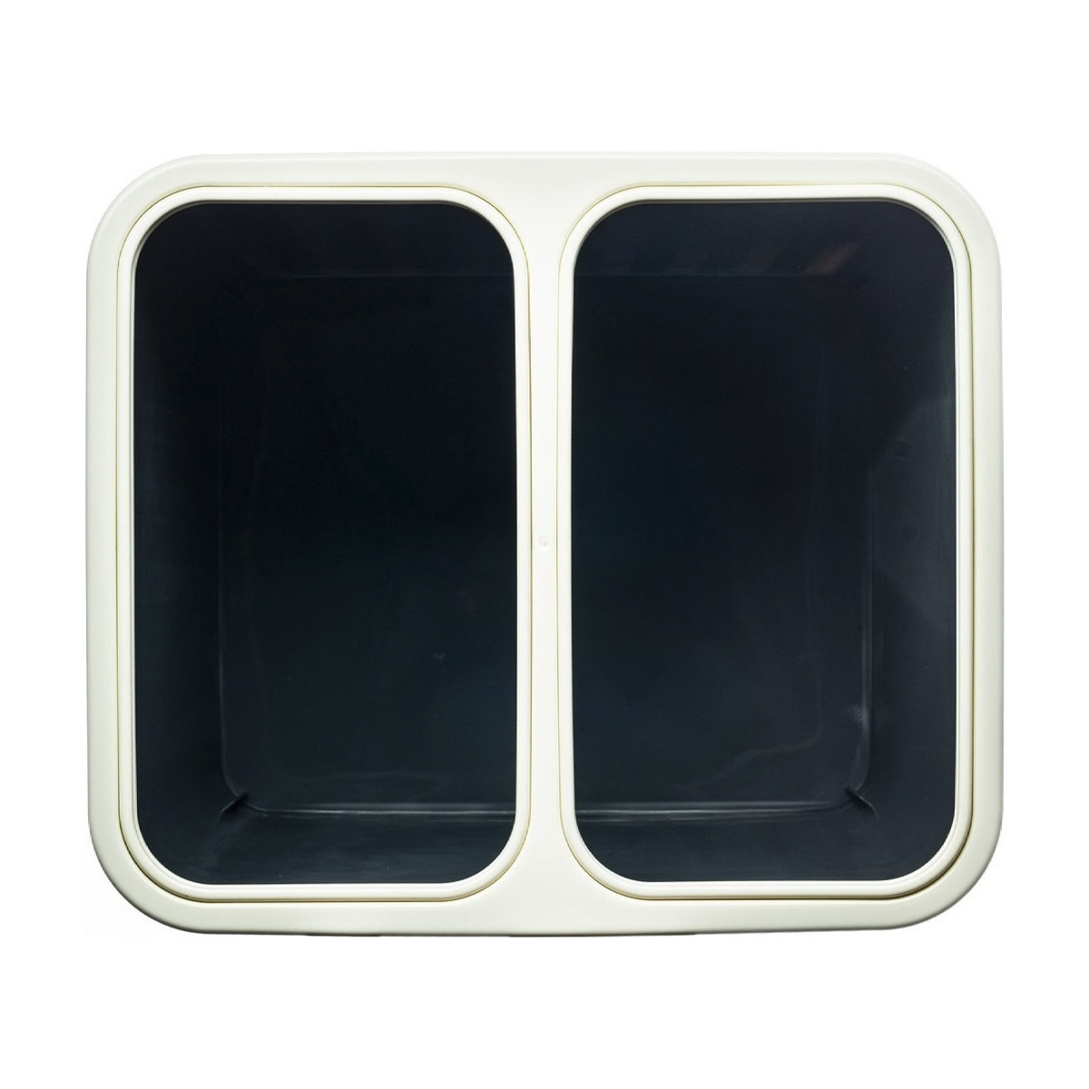 Бак пласт. для сортировки мусора 21,6 л прямоуг. (серый) (1/32) "happi dome" hdb-040-21_gry