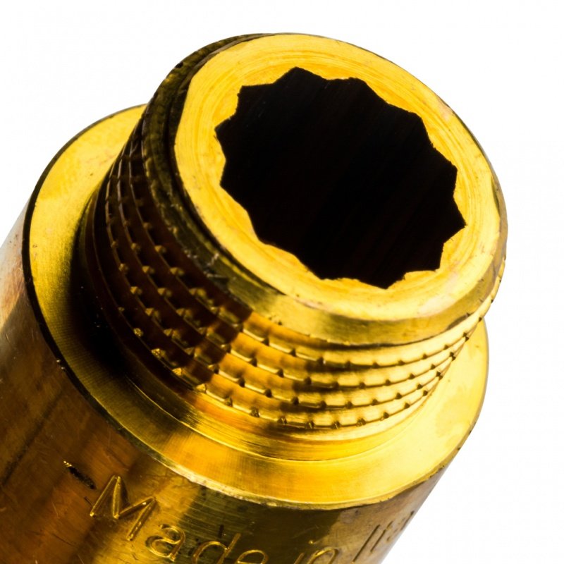 Удлинитель резьбовой ВН 1/2" x 40 мм латунь STOUT