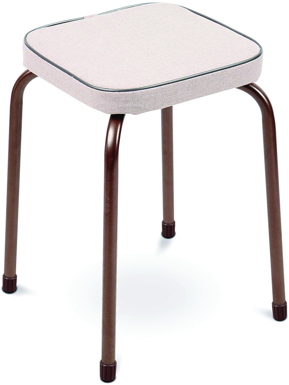 Табурет "фабрик 5"  мягкое квадратное сиденье ткань 32 см (1/10) бежевый  тф05  "ника"