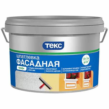 Текс Профи шпаклевка фасадная, латексная