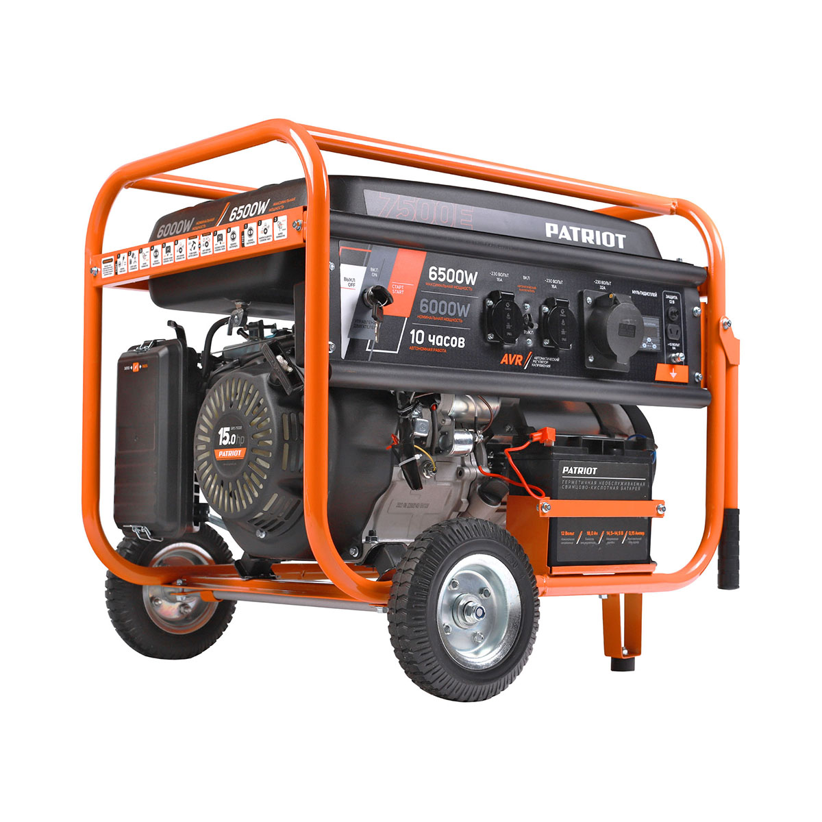 Генератор бензиновый grs 7500e (1) "patriot" 476102288