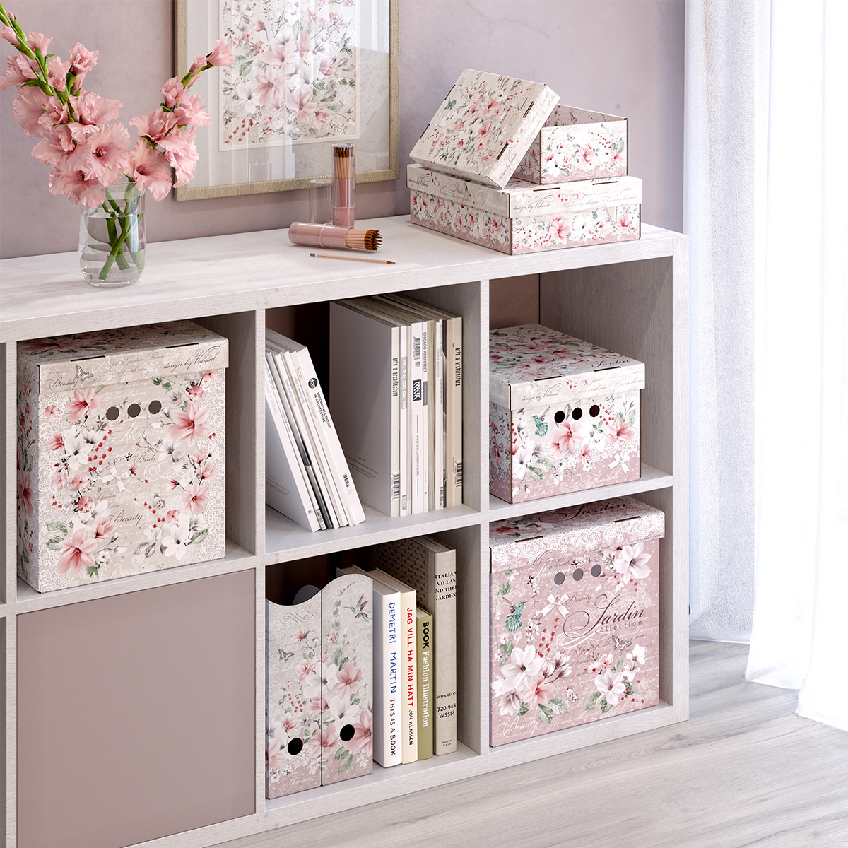 Лотки для бумаг "jardin" 3 шт. 29,5*23,5*8,5 + 3 шт. 31*23,5*8,5 см (1/12) "valiant" jr-3vp-85