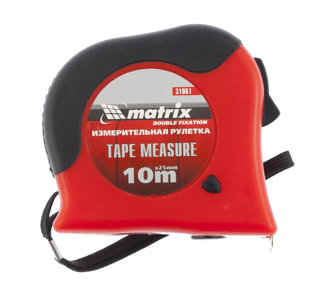 Рулетка измерительная Matrix Double Fixation 31061 10м х 25мм