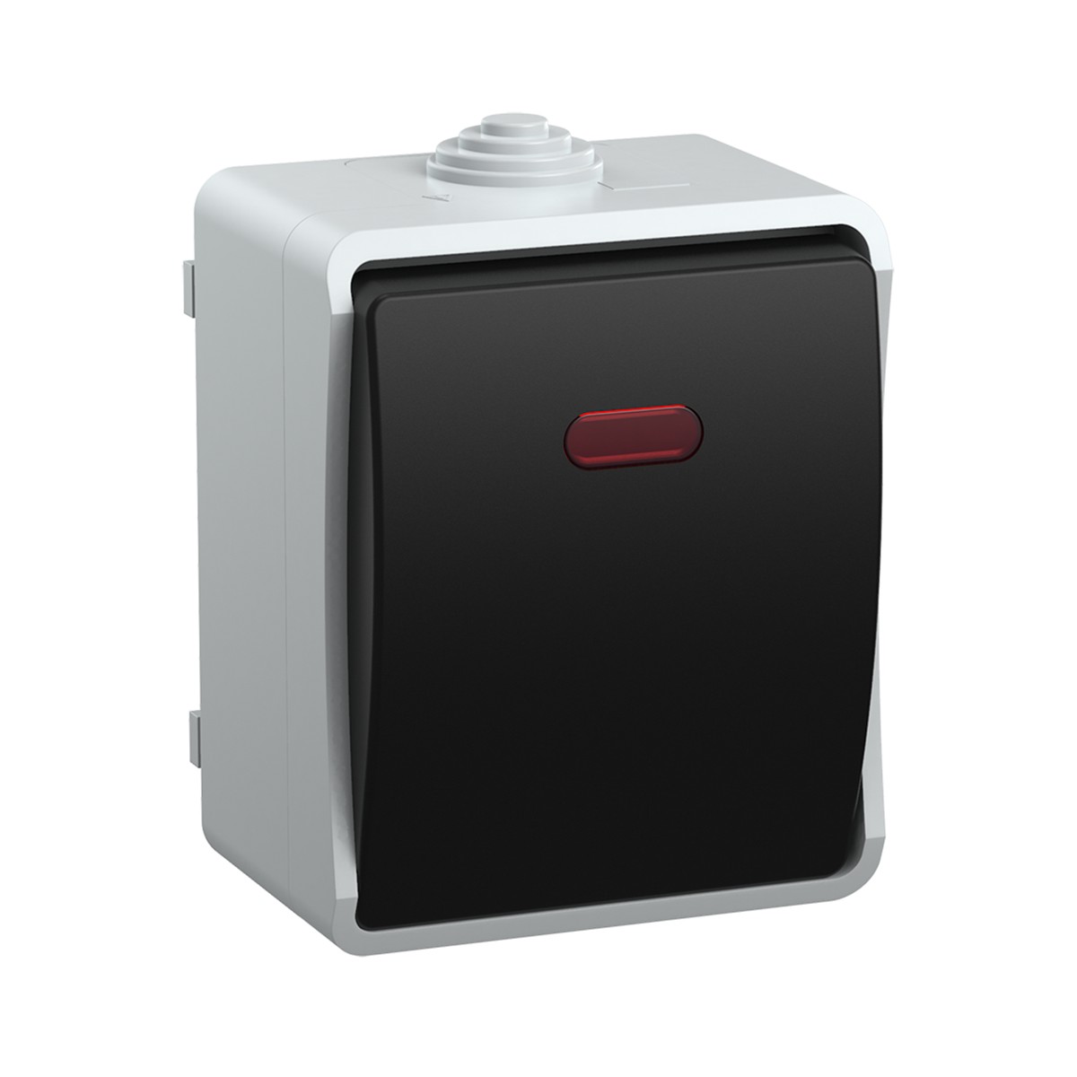 Выключатель открыт. уст. "форс" 1 кл. с индикатором вс20-1-1-фср, ip54 (1/10/100) "iek"