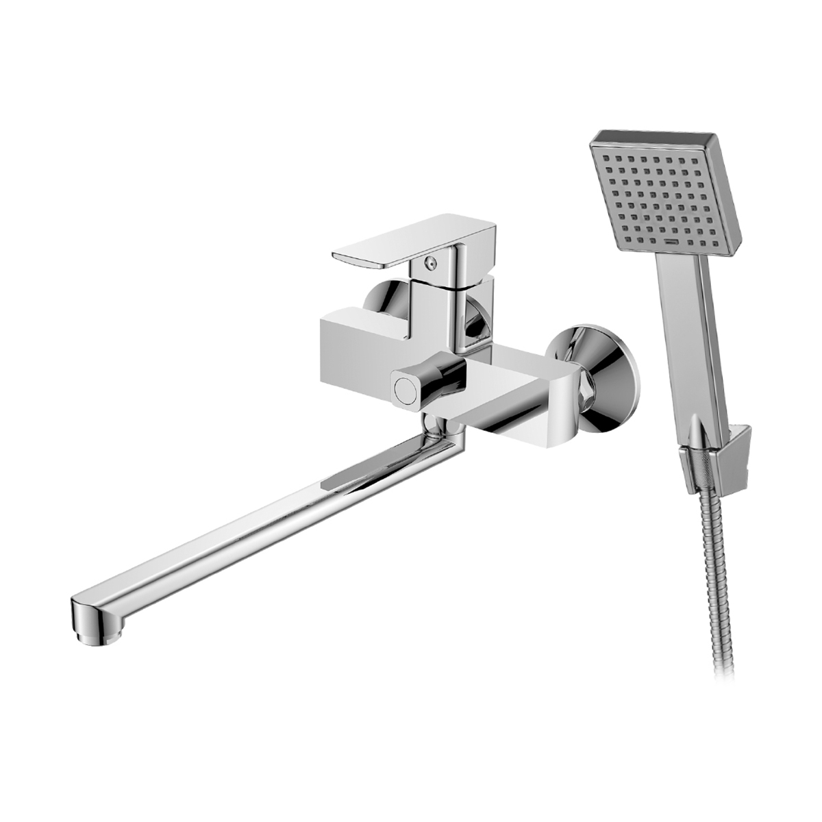 Смеситель для ванн dr20043 поворотн. излив 300 мм (1/12) "decoroom"