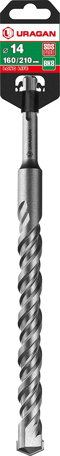 URAGAN 14 х 210 мм, SDS-plus бур (29311-210-14)
