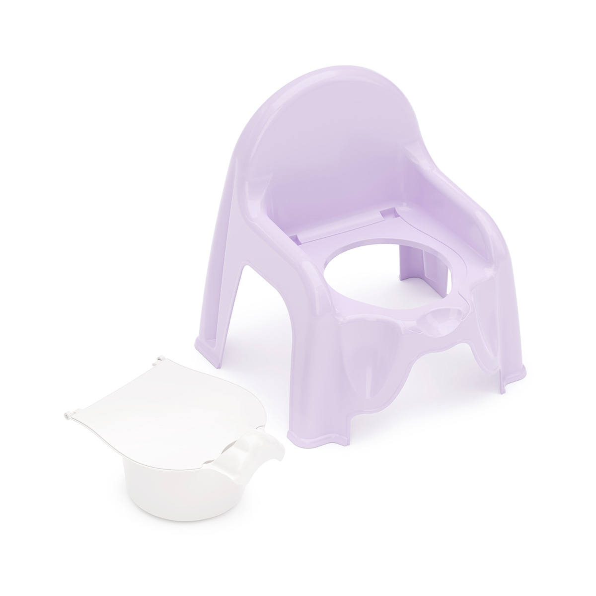 Горшок-стульчик детский (св. фиолетовый) (1/6) "альтернатива" м1327