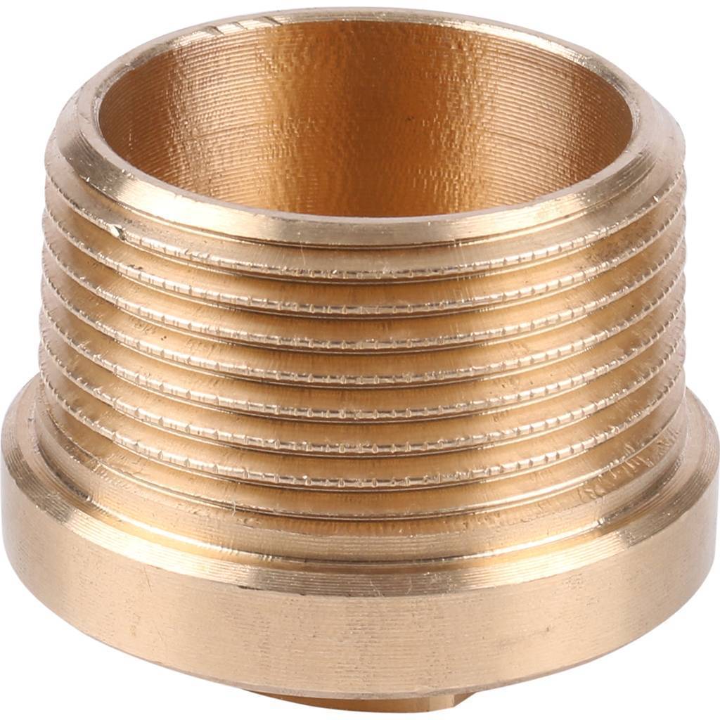 Заглушка резьбовая (НР) 1"1/2 с квадратом и бортиком, бронза VIEGA (322168)