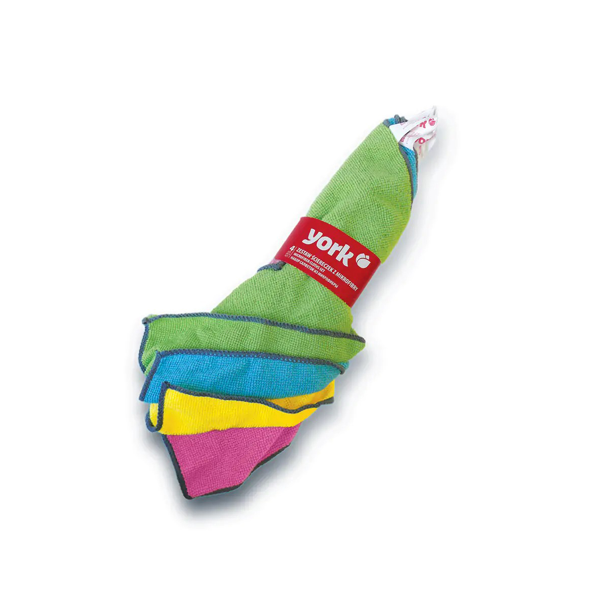 Салфетки 30*30 см упак. 4 шт. (микрофибра) (1/20) "york"