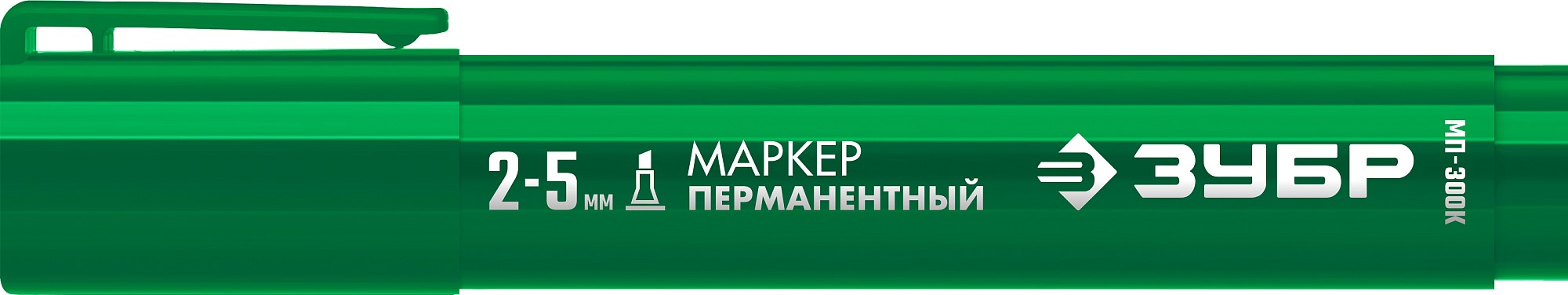 ЗУБР МП-300К 2-5 мм, клиновидный, зеленый, Перманентный маркер, ПРОФЕССИОНАЛ (06323-4)