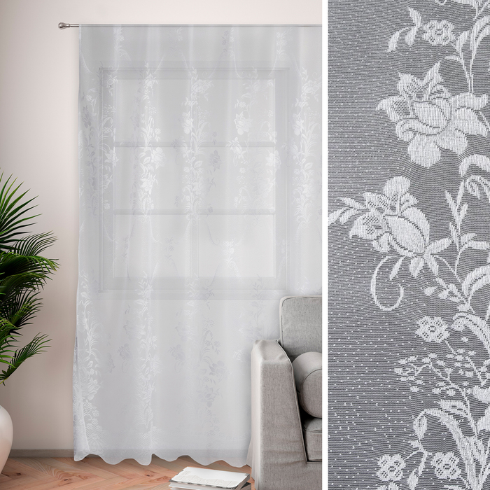 Тюль "восточный цветок" 150*250 см (1/17) "этель" 2844469