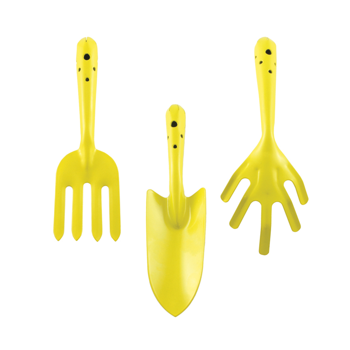 Набор садовый 3 предм. (совок, вилка, рыхлитель) цельнометаллич. (1/10/50)  004-0309